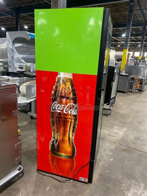 Metalfrio Commercial Single Door Reach In Cooler Merchandiser! With View Through Door! With Poly Coated Racks! Model: NG26CHC 120V - Image 3 of 8