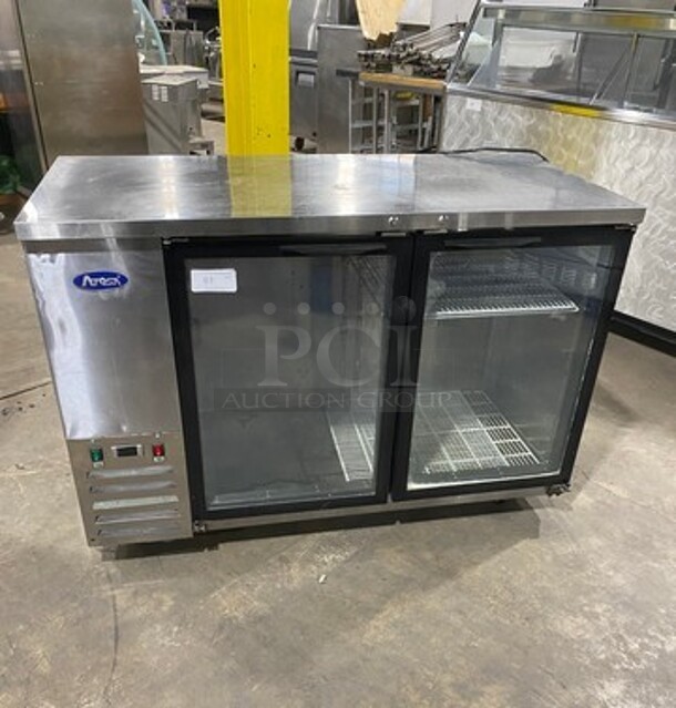 2018 Atosa Commercial 2 Door Bar Back Cooler! With View Through Doors! All Stainless Steel! Model: MBB59G SN: MBB59GAUS100318070700C40012 115V 60HZ 1 Phase - Image 1 of 9