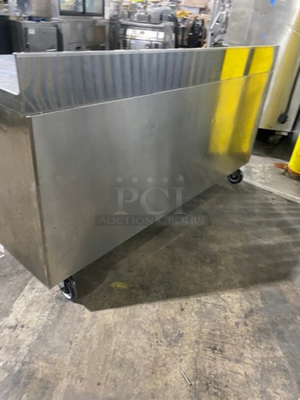 Electrolux Commercial 3 Door Lowboy/ Worktop Blast Chiller! With Black Splash! All Stainless Steel! On Casters! - Image 4 of 9