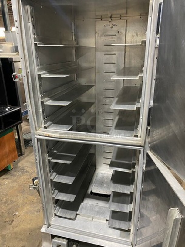 Cres Cor Commercial Insulated Warming/Proofing Cabinet! With 2 Half Doors! Holds Full Size Trays! All Stainless Steel! WORKING WHEN EMOVED! Model: 5495039 SN: HJGK5086A 120V 60HZ 1 Phase - Image 5 of 9