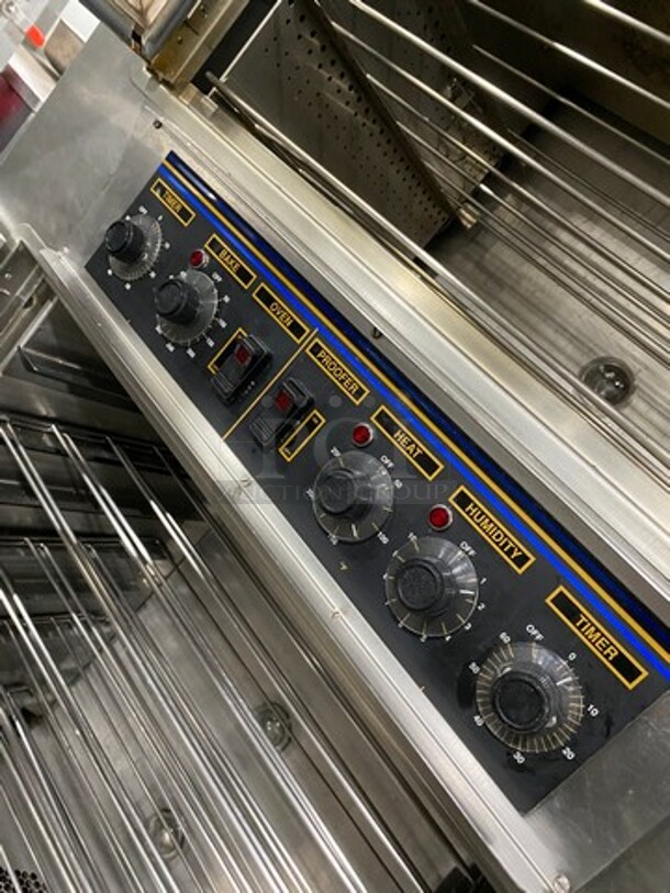 Nuvu Commercial Baking Center Oven Proofer Combo! With Metal Oven Racks! Stainless Steel! On Casters! Model: SUB123 SN: 00294610100300010001 120/208V 60HZ 1/3 Phase - Image 8 of 10