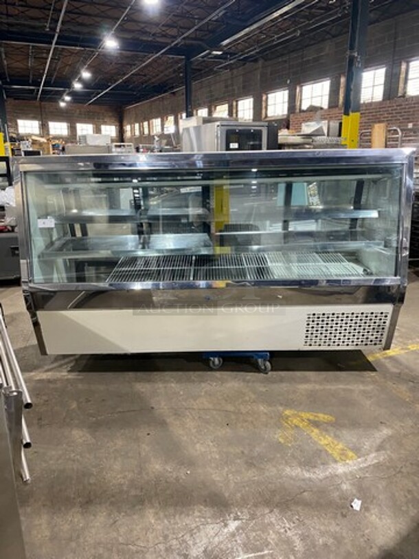 S & V Commercial Refrigerated Deli/Bakery Display Case! With Slanted Front Glass! With Sliding Glass Rear Access Doors! Model: DEL8SC SN: E1997150 115V 60HZ 1 Phase - Image 1 of 10