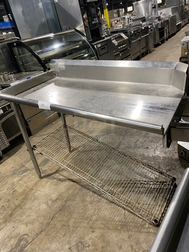 Solid Stainless Steel Side Dish Washing Table! With Back Splash! - Image 7 of 7