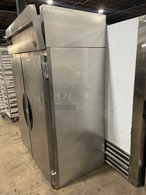 Victory Commercial 2 Door Reach In Freezer! All Stainless Steel! With Poly Coated Racks! 115V 1 Phase!  - Image 2 of 11