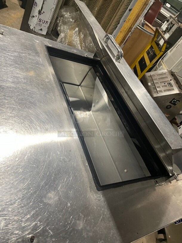 True  Stainless Steel Commercial Sandwich Salad Prep Table! Bain Marie Mega Top on Commercial Casters! 115 Volts, 1 Phase Model: TSSU-36-08 - Image 8 of 9