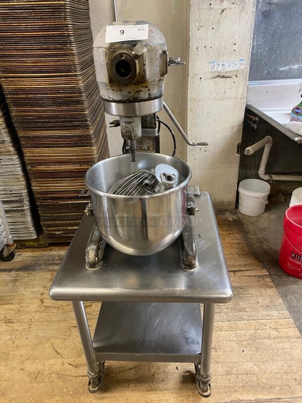 Hobart 20 Quart 1/2 HP Heavy Duty Commercial Planetary Bench Mixer With Bowl! With Dough Hook, Paddle and Whisk Attachments! Working When Removed!  MODEL A200 SN:1513533 115V 1PH - Image 1 of 9