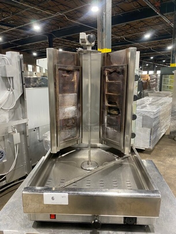 2014 Visvardis Commercial Countertop LP/ Natural Gas Powered Gyro Machine! All Stainless Steel! Model: DG12V SN: 0377 - Image 1 of 11