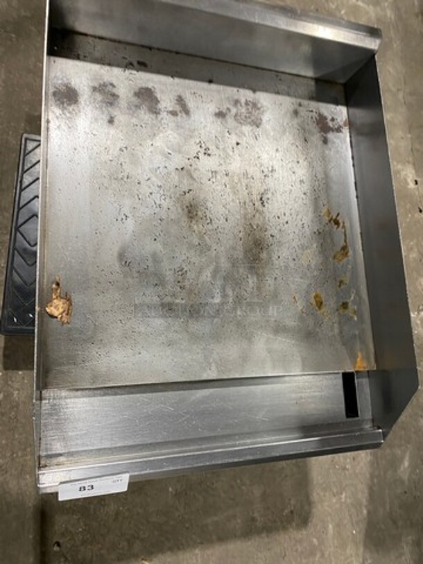 Duke Commercial Countertop Natural Gas Powered Flat Top Griddle! With Back And Side Splashes! All Stainless Steel! - Image 5 of 7