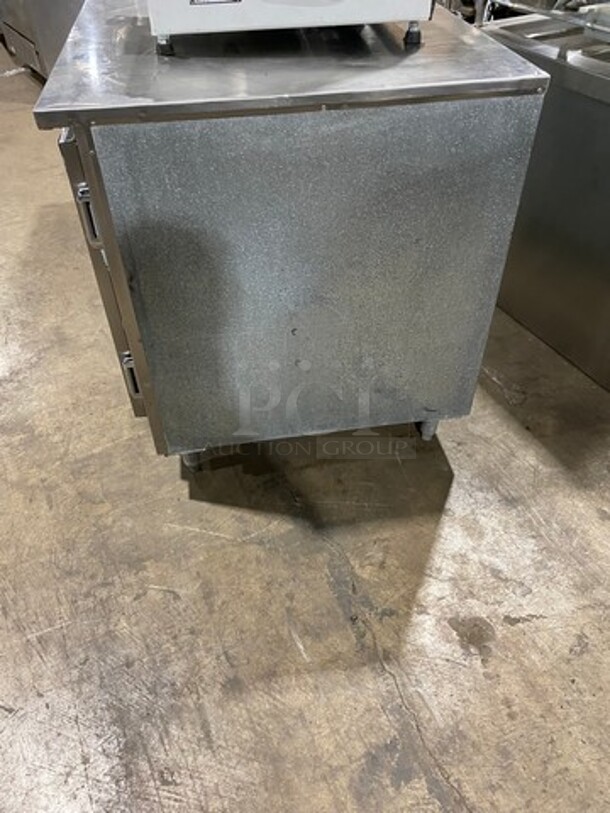Leader Commercial 3 Door Under The Counter/ Work Top Cooler! With Poly Coated Racks! All Stainless Steel! On Legs! Model: LB72 SN: P1080724 115V 60HZ 1 Phase - Image 3 of 7