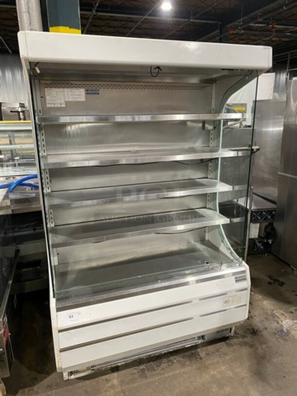 Turbo Air Commercial Refrigerated Grab-N-Go Open Case Merchandiser! With View Through Sides! With Front Cover! Model: TOM50W SN: OM50011005 120V 60HZ 1 Phase