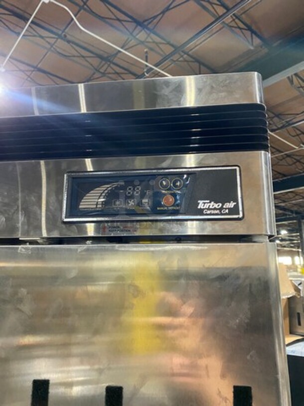 Turbo Air Commercial 2 Door Reach-In Freezer! With Racks! All Stainless Steel! On Casters! Deluxe Series Model: TSF35SD SN: BM3F705048 115V - Image 9 of 10
