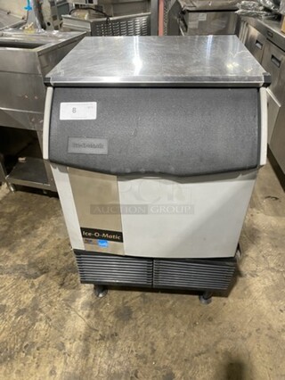 Ice-O-Matic Under The Counter Ice Machine! Model ICEU150FA5 Serial 12101280011531! 115V 1 Phase! On Legs! 