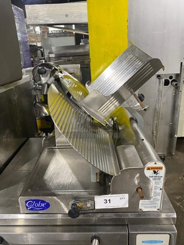Globe Commercial Countertop Deli/ Meat Slicer! All Stainless Steel! Model: 3600P SN: 3606844 115V 60HZ 1 Phase - Image 1 of 10