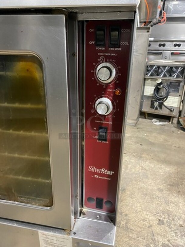 Southbend Commercial Natural Gas Powered Double Deck Convection Oven! With View Through Doors! Metal Oven Racks! All Stainless Steel! On Legs! 2x Your Bid Makes One Unit! WORKING WHEN REMOVED! - Image 8 of 9