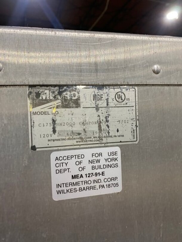Metro Commercial Heated Holding Cabinet/ Food Warmer! All Stainless Steel! On Casters! Model: HM2000 120V - Image 3 of 8