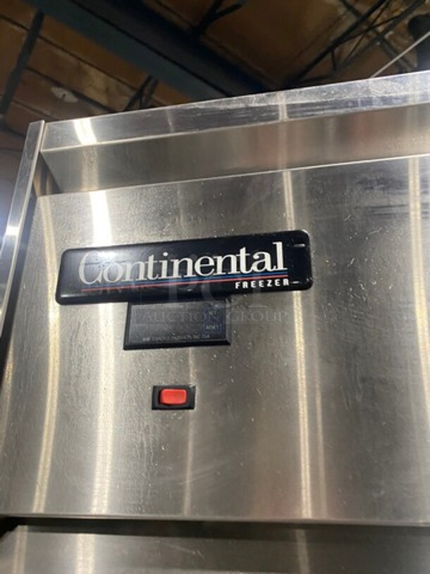 Continental Commercial 2 Door Reach In Freezer! Solid Stainless Steel! On Casters! Model: DL2FESS SN: 143B9271 115V 60HZ 1 Phase - Image 8 of 9