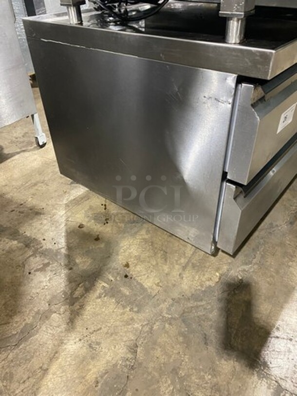 Silver King Commercial Refrigerated Chef Base! With 4 Drawers! All Stainless Steel! Model SKRCB79H Serial SAFF63354A! 115V! - Image 2 of 9