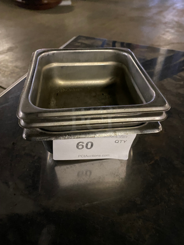 ALL ONE MONEY! Small Stainless Steel Steam Table Pans!