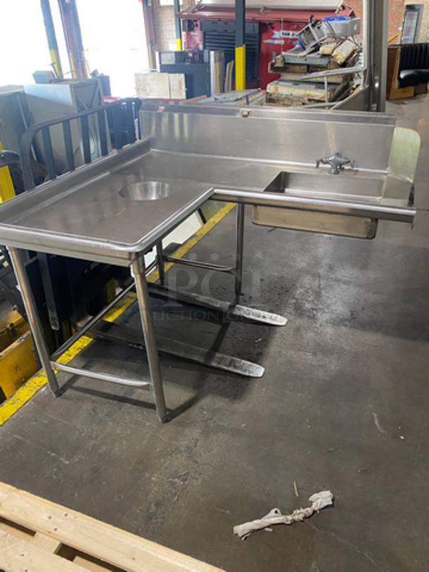 Hobart Commercial Heavy Duty Conveyor Dishwasher! With 2 Tables 48x60! All Stainless Steel! On Legs! Model: CRS86A SN: 8510 - Image 6 of 12