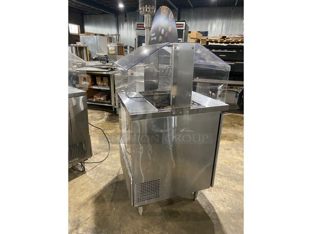 Turbo Air MST-28-N-711S Stainless Steel Commercial Prep Table w/ Poly Sneeze Guard. 115 Volts, 1 Phase. - Image 4 of 8