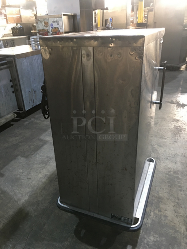 CUTE! FWE Commercial Single Door Food Warmer Cabinet! Holds Full Size Pans! All Stainless Steel! On Casters! Model: PST-10 SN: 03064051 120V 60HZ 1 Phase - Image 3 of 8