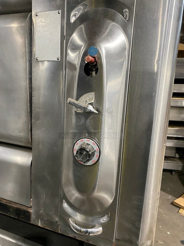 (x2) Mastro Commercial Natural Gas Powered Double Deck Pizza/ Baking Oven! All Stainless Steel! On Legs! Working When Removed! 2x Your Bid Makes One Unit! - Image 10 of 11