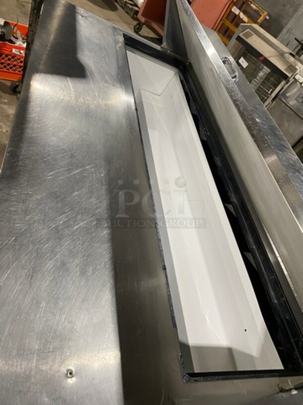 True Commercial Refrigerated Sandwich Prep Table! With 2 Door Underneath Storage Space! All Stainless Steel! On Casters! Model: TSSU6016 SN: 7755079 115V 60HZ 1 Phase - Image 7 of 8