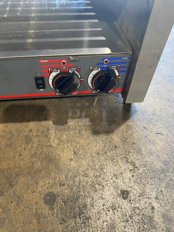 APW Wyott Commercial Countertop Hot Dog Roller Grill! All Stainless Steel! On Legs! Model: HRS755T SN: 8179619120006 208/240V 60HZ 1 Phase - Image 5 of 8
