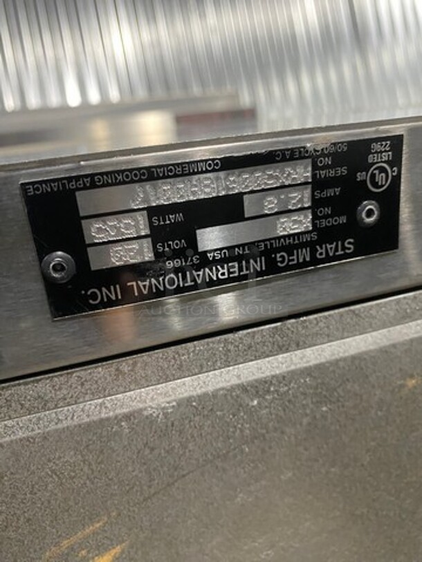 Star Commercial Countertop Hot Dog Roller Grill! All Stainless Steel! Model: X50 SN: HRX500618A0017 120V 60HZ 1 Phase - Image 9 of 9