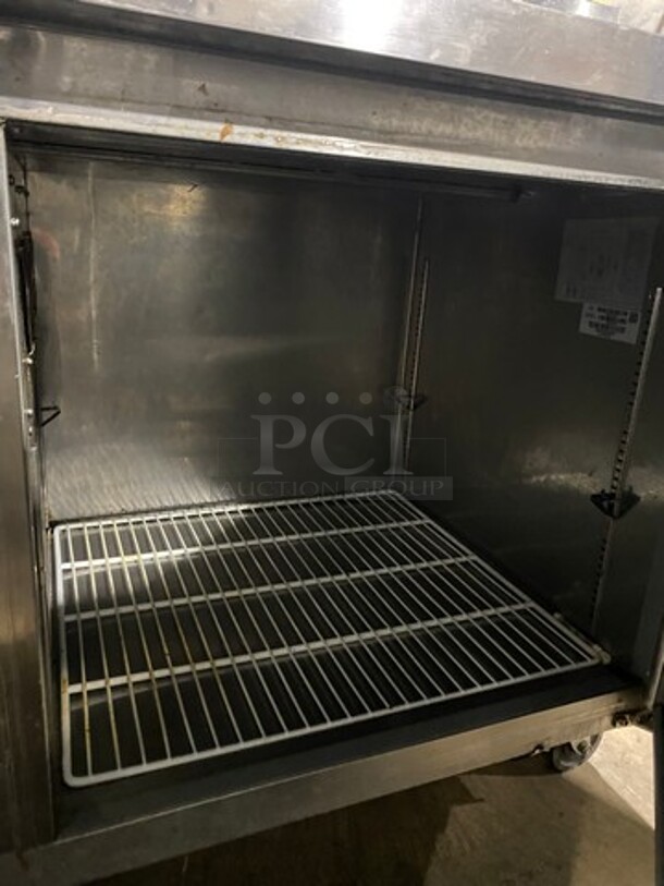 Kelvinator Commercial Refrigerated Pizza Prep Table! With Single Door Storage Space! All Stainless Steel! On Casters! Model: KCPT50.6 115V - Image 6 of 9