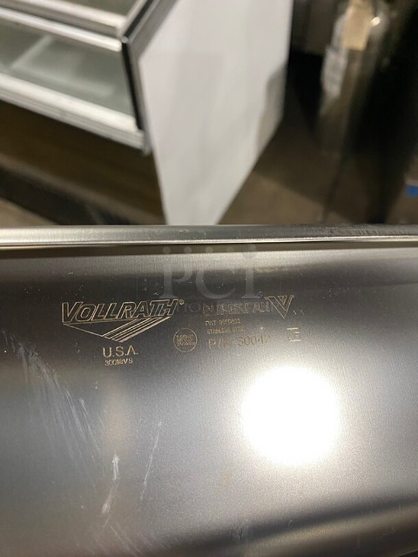 Vollrath Full Size Stainless Steel Steam Pan! Model: 30042! - Image 4 of 4