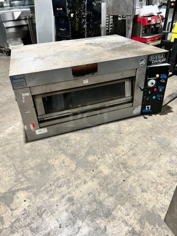 Nice! Sveba Dahlin Electric Powered Single Deck Baking/Pizza Oven! All Stainless Steel! Model: DC12DD SN: M20467110212 208/230V! With Legs! Working When Removed!