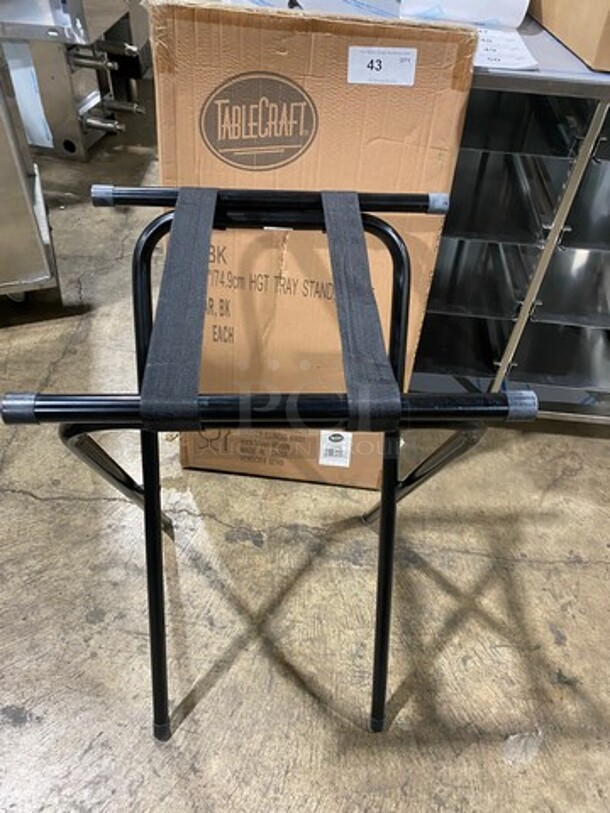 NEW! IN THE BOX! Table Craft Black Floor Style Serving Tray Stand! - Image 3 of 5