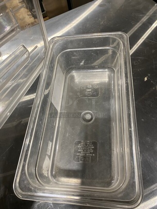 ALL ONE MONEY! Thunder Group Clear Poly Food Pan! With Lids! - Image 5 of 6