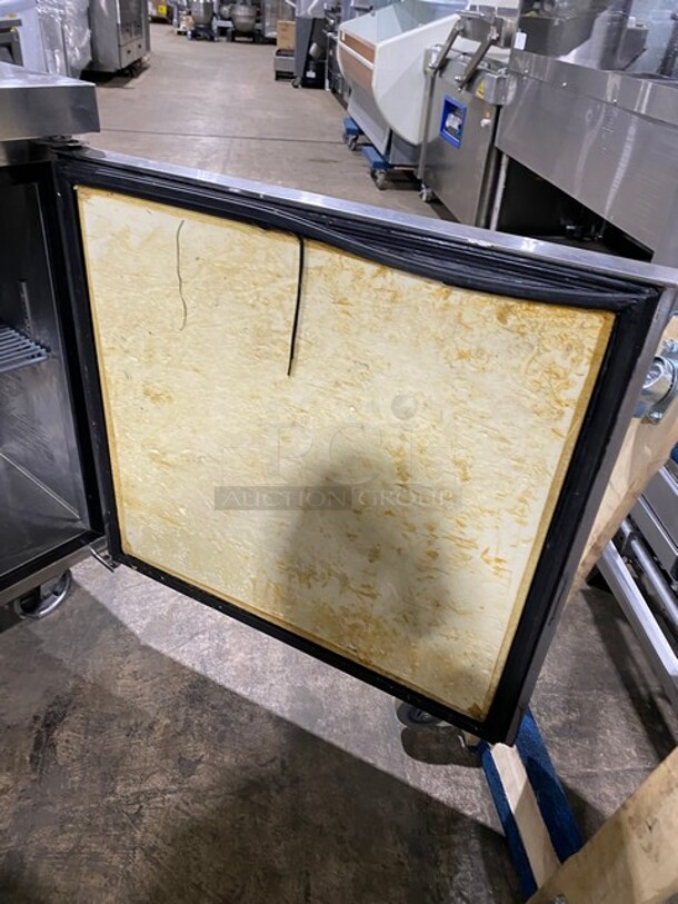 Atosa Commercial Refrigerated Sandwich Prep Table! With 2 Door Underneath Storage Space! Poly Coated Racks! All Stainless Steel! On Casters! Model: MSF8303 SN: MSF8303151119C4014 - Image 10 of 11