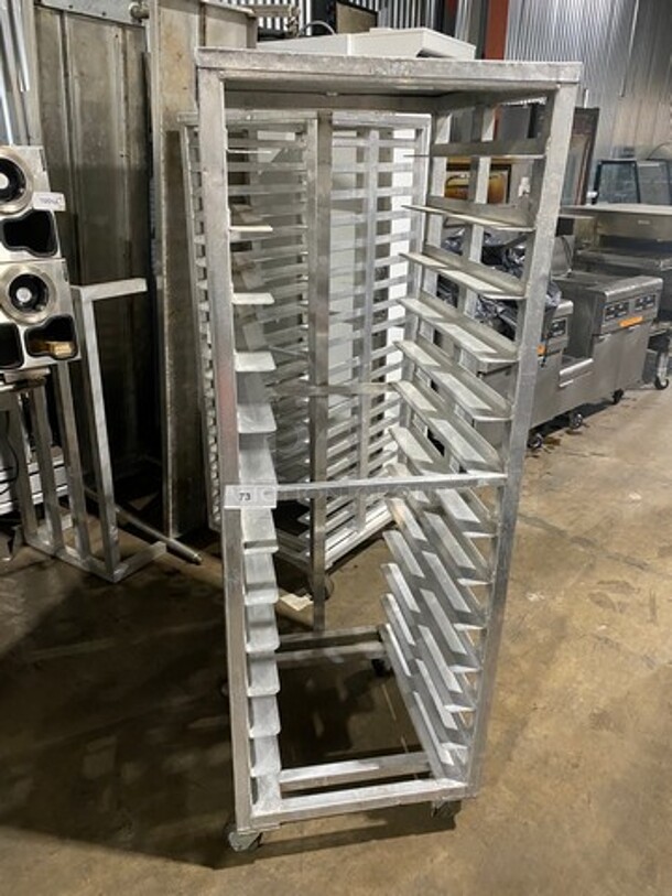 Metal Commercial Pan Transport Rack! On Casters! - Image 1 of 5