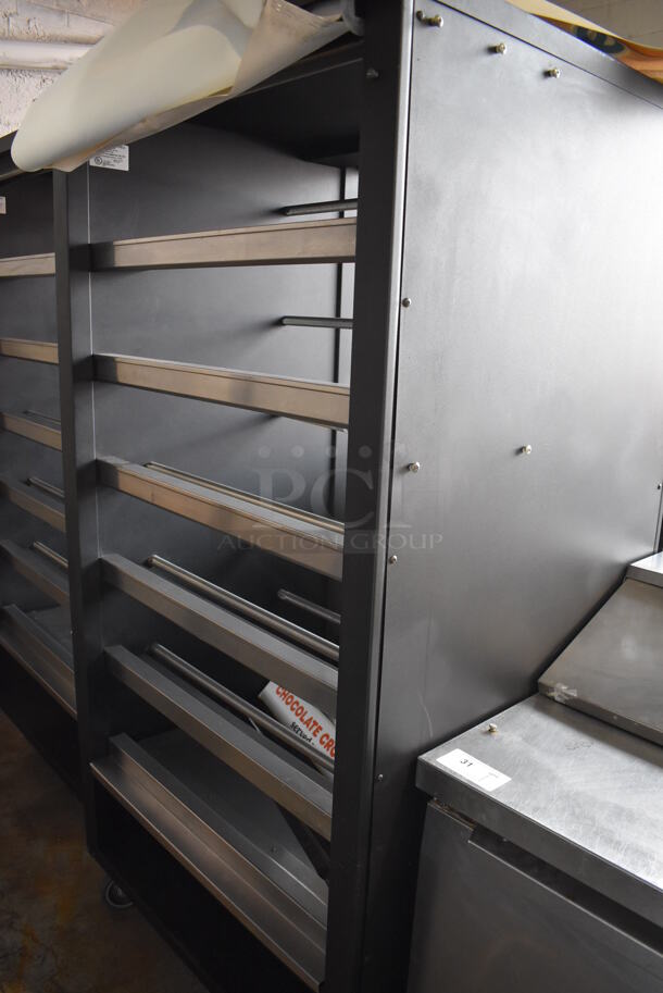Vulcan 1013776 Metal Commercial Bakery Bagel Pastry Display Rack on Commercial Casters. 120 Volts, 1 Phase. 39x36x76 - Image 1 of 7