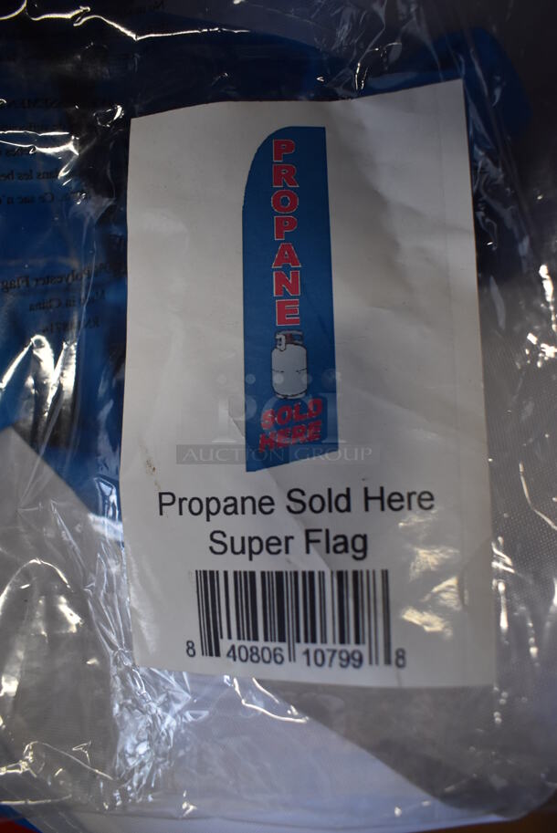 BRAND NEW IN BOX! Propane Banner w/ Poles - Image 1 of 3