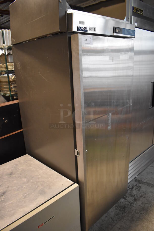 Norlake GR1SSD Stainless Steel Commercial Single Door Reach In Cooler. 115 Volts, 1 Phase. 30x36x83. Tested and Working! - Image 1 of 5