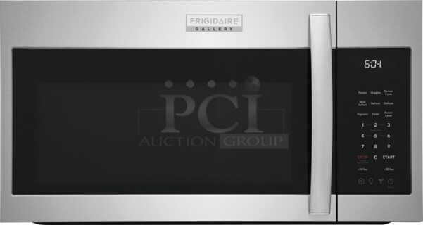 BRAND NEW SCRATCH AND DENT! Frigidaire GMOS1964AD Stainless Steel Over Range Microwave Oven. Stock Picture Used For Gallery Picture.