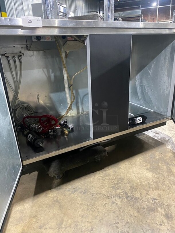 BEAUTIFUL! Beverage Air Commercial Dual Tower Beer Kegerator! With 2 Tap Beer Dispensers! Model DD68 Serial 4507229! 115V 1Phase! WORKING WHEN REMOVED! - Image 7 of 11