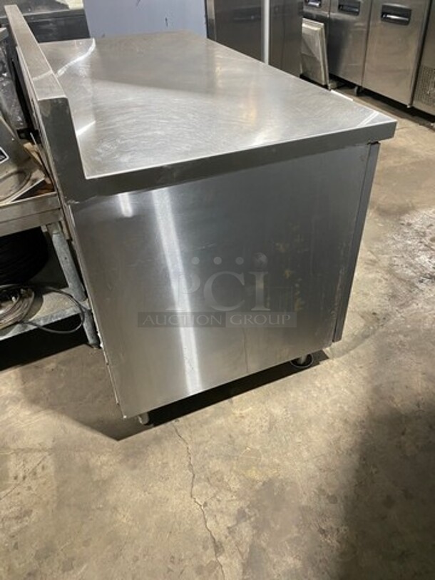 GREAT! LATE MODEL! Diamond Commercial 2 Door Refrigerated Lowboy/Worktop Cooler! With Backsplash! All Stainless Steel! On Casters! WORKING WHEN REMOVED! Model: RL3060SC SN: 1890416 115V 60HZ 1 Phase - Image 2 of 7