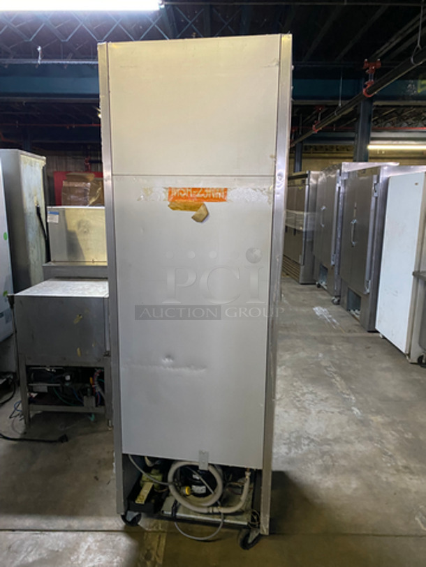 Turbo Air Commercial Single Door Reach In Cooler! With Poly Coated Racks! All Stainless Steel! On Casters! Model: MSR23NM 110/120V 60HZ 1 Phase - Image 3 of 9