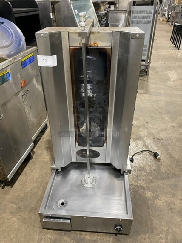 LATE MODEL! 2020 Remta Commercial Countertop Electric Powered Vertical Broiler Gyro Machine! All Stainless Steel! WORKING WHEN REMOVED! Model: MA03 SN: MA030000138 220/230V