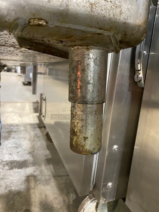 L & J Commercial 3 Compartment Dish Washing Sink! With Back Splash! All Stainless Steel! On Legs! - Image 8 of 9