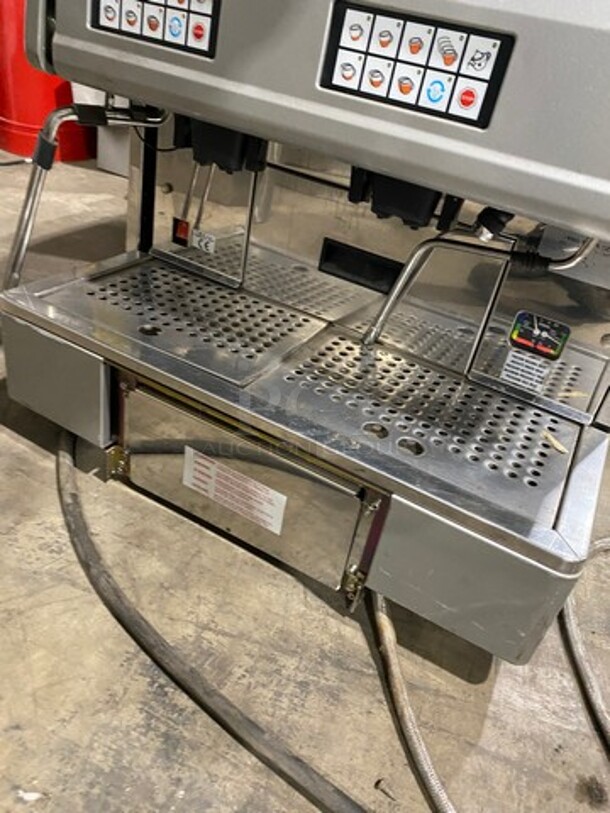 Commercial Countertop Espresso Machine! With Coffee Bean Grinder! All Stainless Steel! Model: AK2AA SN:360152 220/230V - Image 7 of 11