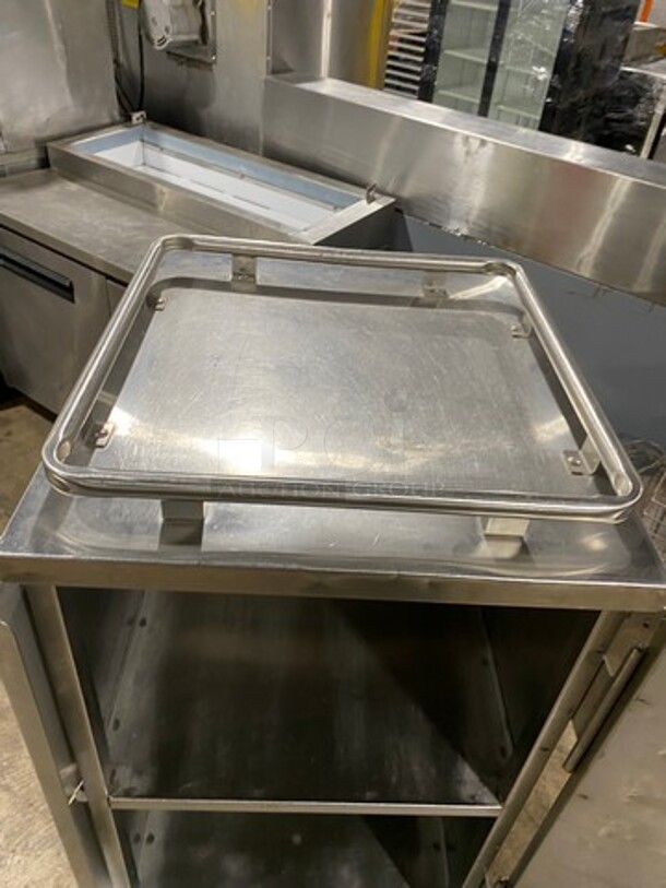 2013 Jones Zylon Commercial Single Door Dry Food Transport Cart! All Stainless Steel! On Casters! Model: ETCUA7 SN: 133831202 - Image 6 of 9