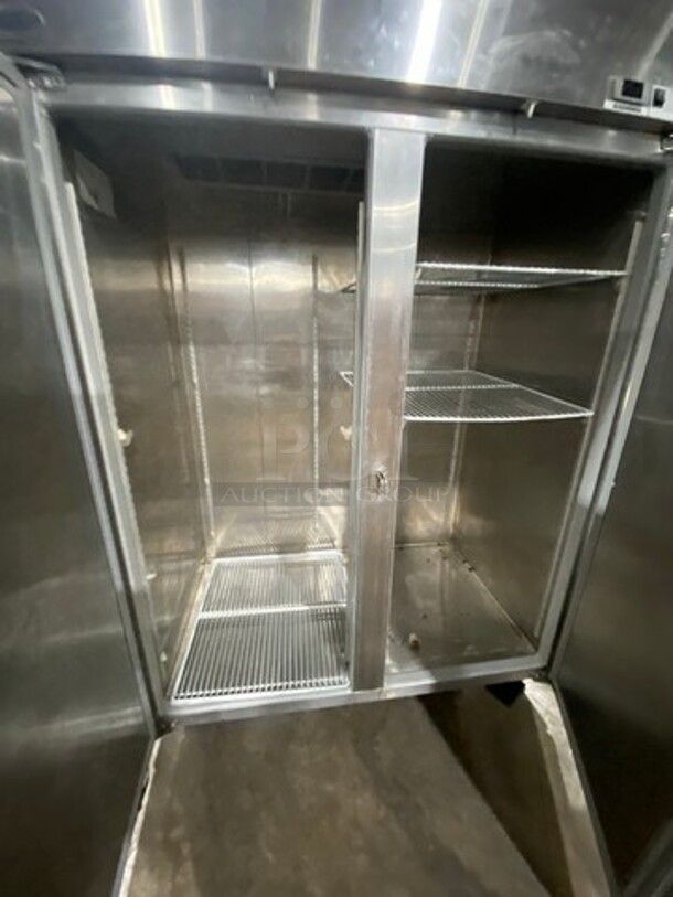Norlake Commercial 2 Door Reach In Cooler! With Poly Coated Racks! All Stainless Steel! On Casters! Model: NR522SSS SN: 11090413 115V 60HZ 1 Phase  - Image 5 of 8