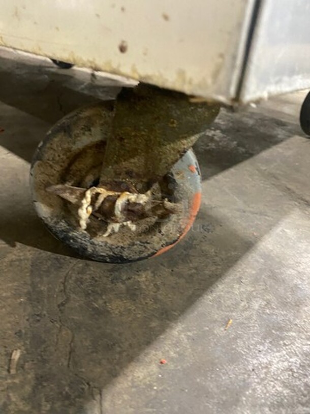 COOL! Delfield Commercial 3 Door Half Cooler Half Freezer Combo Unit! With Poly Coated Racks! All Stainless Steel! On Casters! - Image 11 of 11