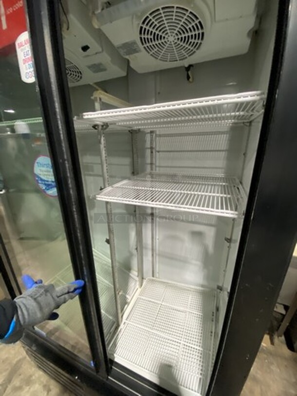 Nice! Imbera 2 Sliding Glass Door Reach In Cooler Merchandiser! Model VRD37 Serial 083140500307! 115V 1Phase!  - Image 5 of 8